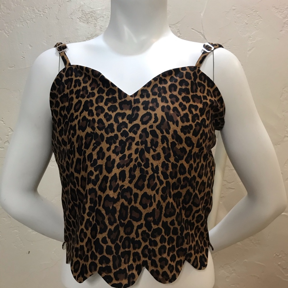 cheetah swim top. Sz Small